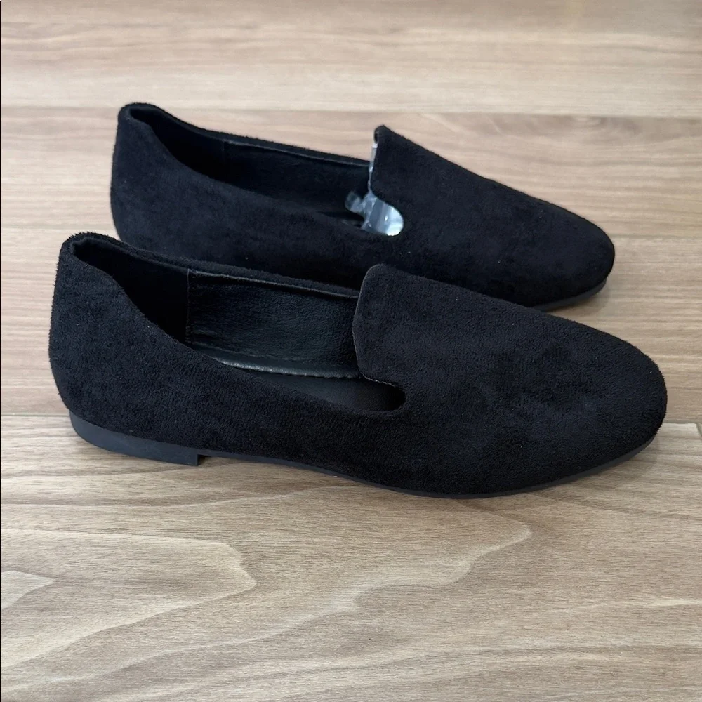 Black Suede Women's Flats